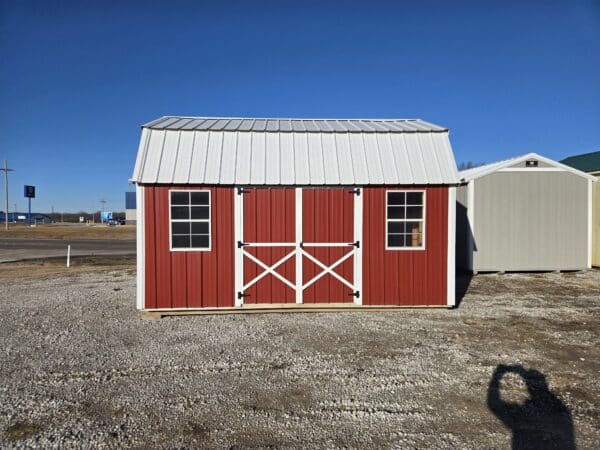 12x16 Lofted Garden Shed w/Metal Siding - Image 3