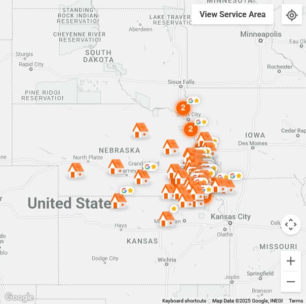 project and testimonial map for mobile