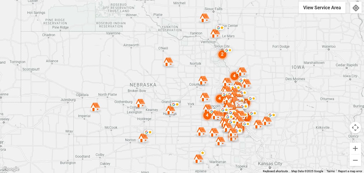 project and testimonial map