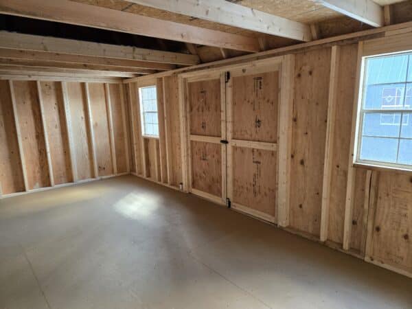 Lofted Garden Shed Interior