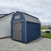 8x12 Lofted Barn Charcoal Blue