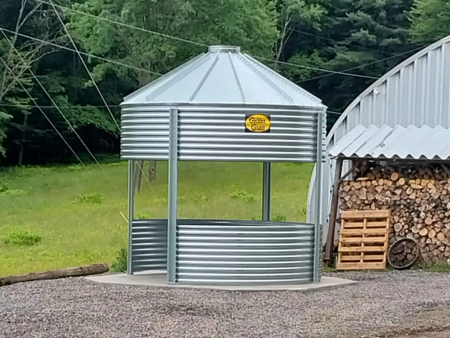 12' Golden Grain Grain Bin Gazebo