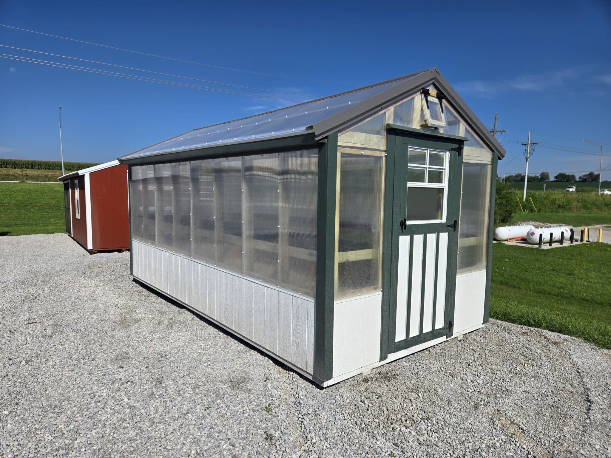 8x16 Portable Greenhouse white