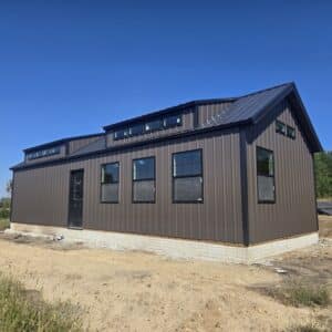 16x40 Prefab Cabin with metal siding