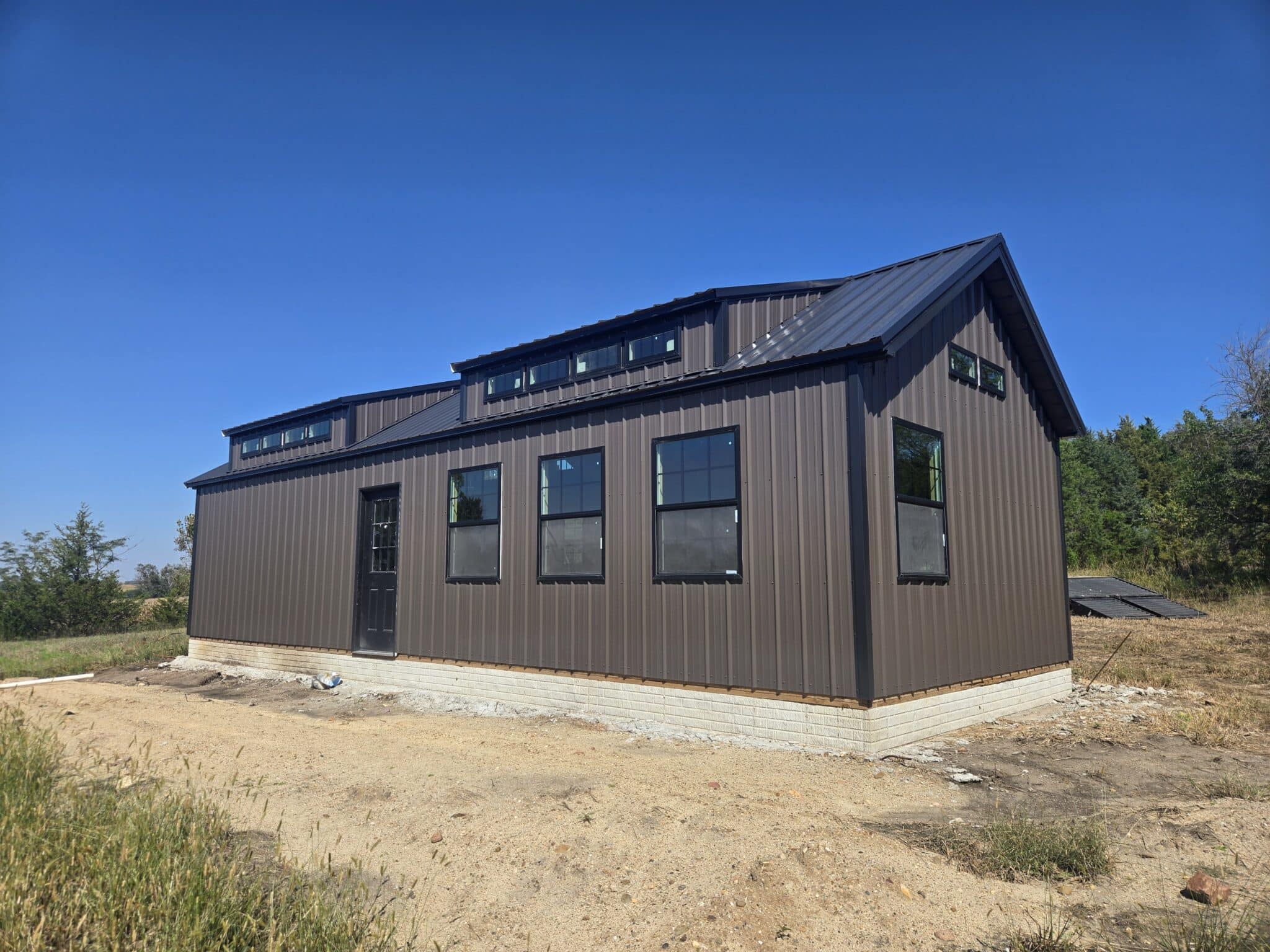 16x40 Prefab Cabin with metal siding