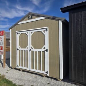 10x12 Utility Shed Khaki