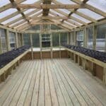 10x20 greenhouse interior