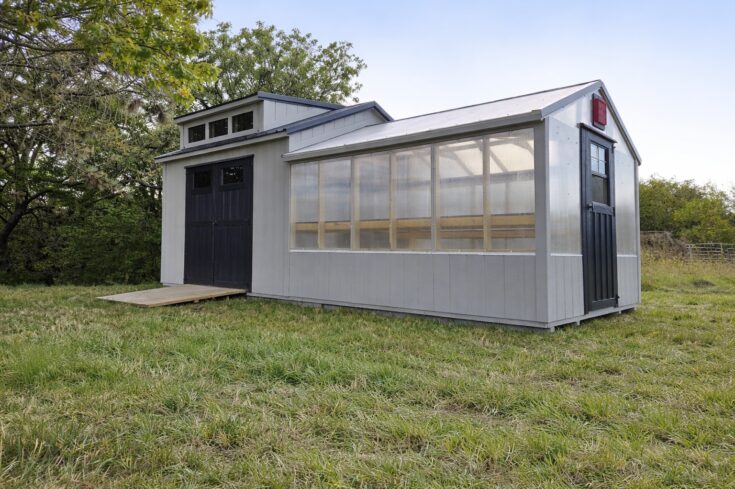 10×24 Greenhouse Shed Combo in Plattsmouth Nebraska