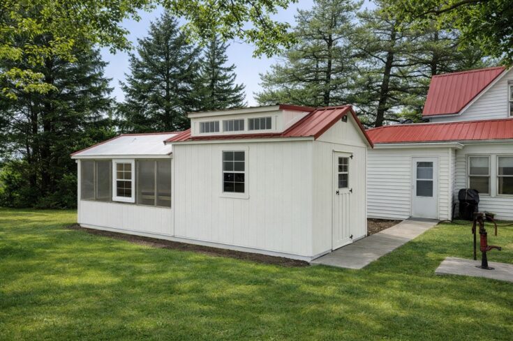 10×24 Greenhouse Shed Combo in Stanton Iowa