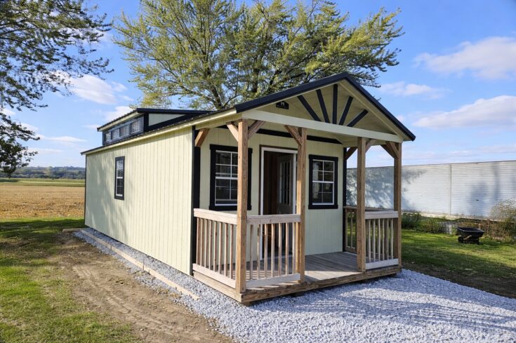 12×32 Portable Swiss Cabin in Pisgah Iowa