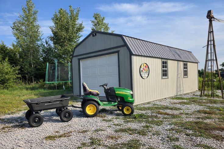 14×28 Lofted Garage in Palmyra Nebraska