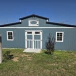 16x32 country barn blue charcoal
