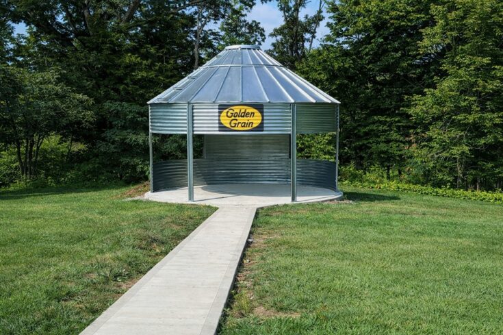 18′ Grain Bin Gazebo in Newport Tennessee