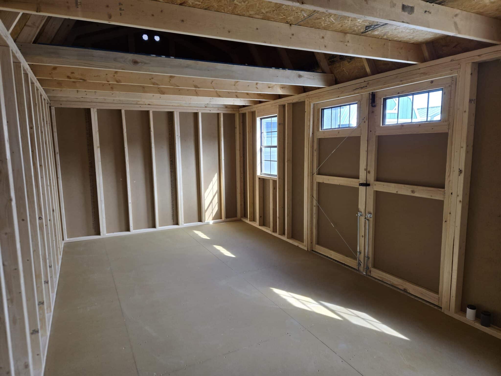 10x20 shed interior lofts
