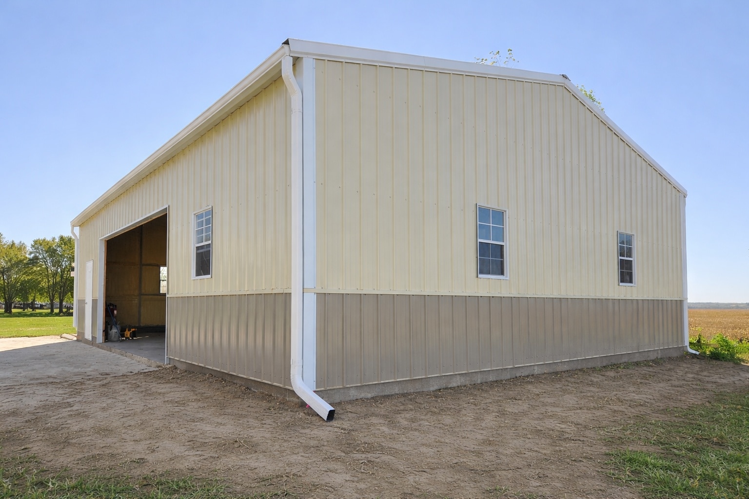 30x40x10 metal building clay tan nebraska