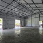 30x50 metal building interior