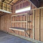 transom shelving shed