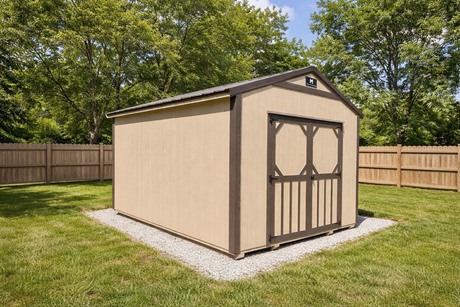 10x12 utility shed khaki burnished slate