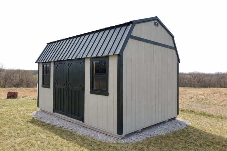 10×16 Lofted Garden Shed in Glenwood Iowa