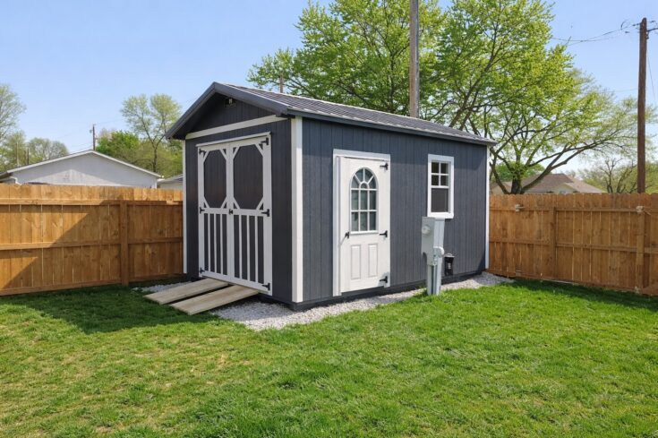 10×16 Lofted Utility Shed in Hamburg Iowa