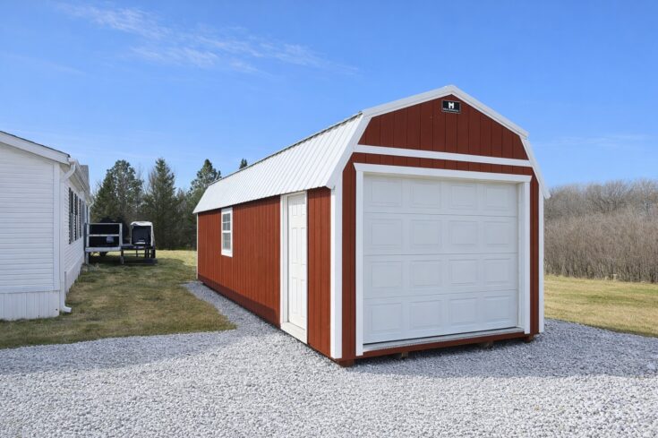 12×32 Lofted Garage in Glenwood Iowa