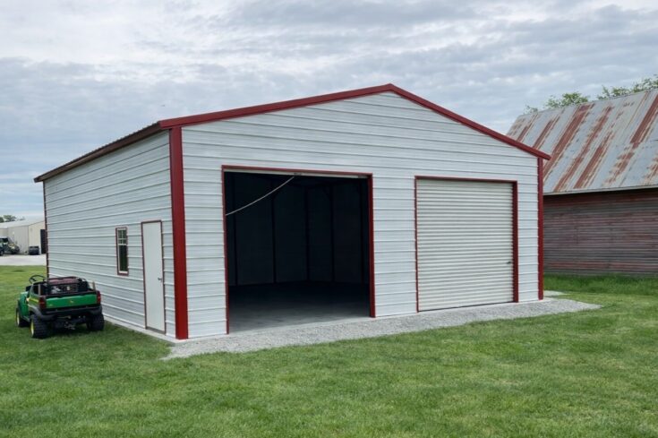 30×30 Metal Garage Building in Weeping Water Nebraska