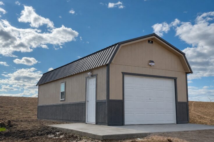 16×32 Lofted Garage in Nebraska