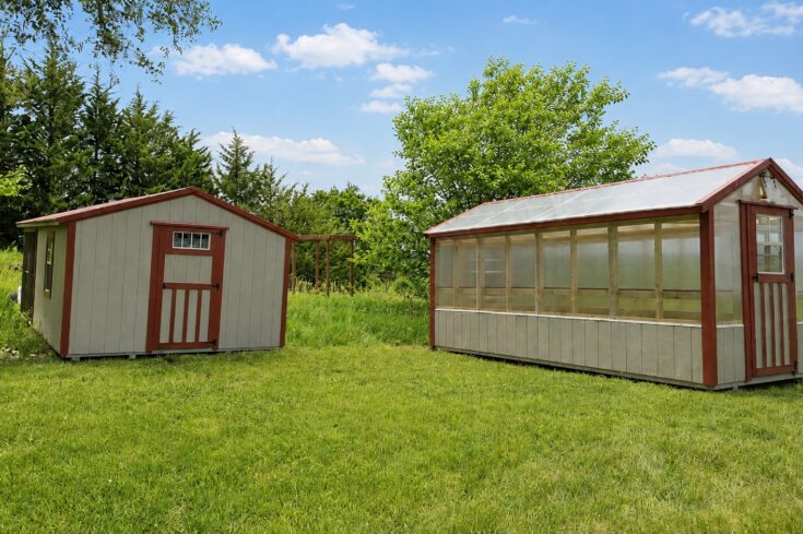 Matching Portable Greenhouse and Chicken Coop in Missouri Valley Iowa