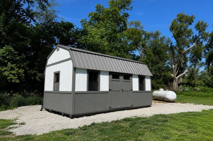 12×20 Lofted Garden Shed in Glenwood Iowa