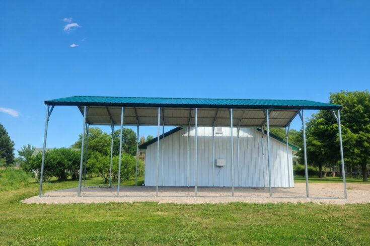18x40x12 RV Carport Cover in North Bend Nebraska
