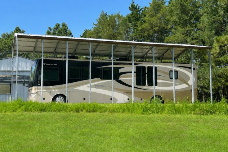 18x45x14 RV Carport Cover in Brownville Nebraska