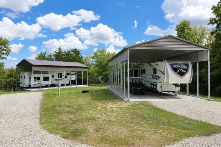 24x45x14 RV Carport Covers in Nebraska City Nebraska