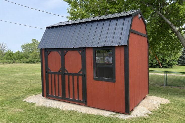 8×12 Lofted Garden Shed at Beaver Lake Nebraska