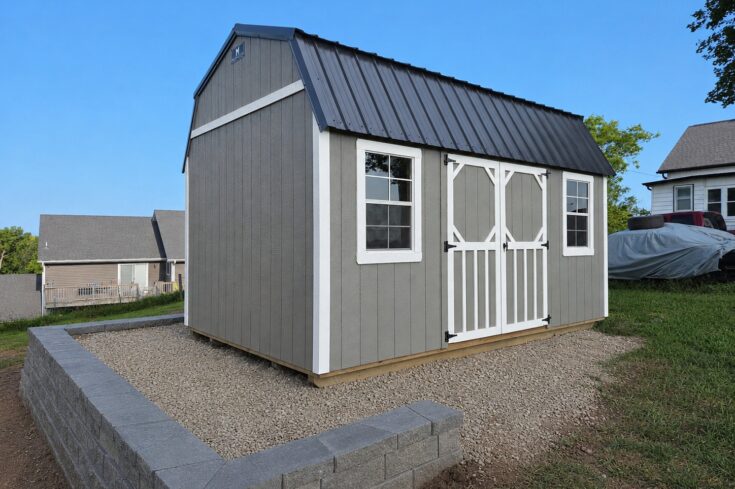 10×16 Lofted Garden Shed in Nebraska City Nebraska