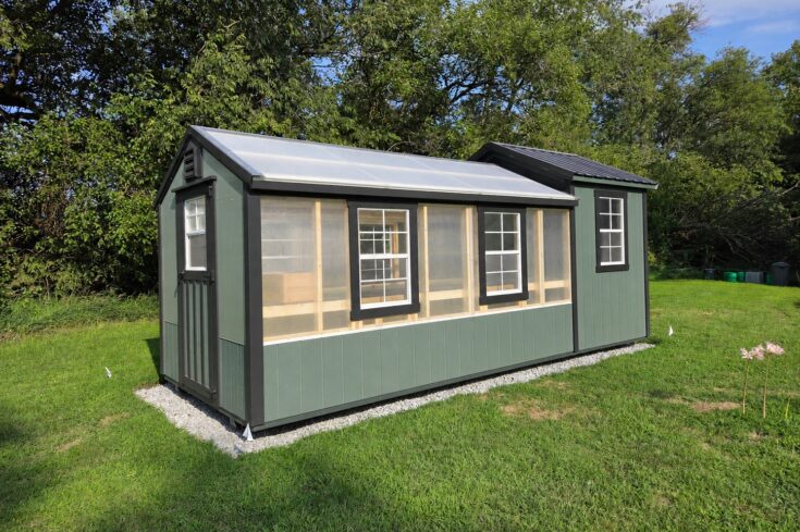 8×20 Greenhouse Shed Combo in Dunbar Nebraska