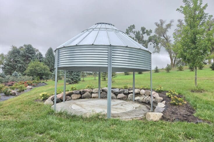 18′ Grain Bin Gazebo in Omaha Nebraska