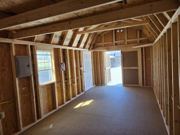10x24 Lofted Barn Shed w/Electrical - Image 5